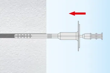 Insérer la gaine et le clou