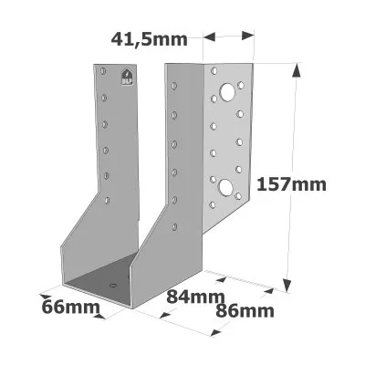 Sabots à ailes extérieures, gamme SAE CLASSIQUE (épaisseur 2mm, profondeur 84mm) - Réf. SAE380/66/2