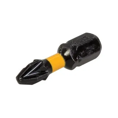 Lot de 25 embouts de vissage chocs Pozidriv PZ2 - 25mm - Réf. 867179