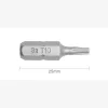 Embout T10 25mm (Qualité Professionnelle, Acier S2) - lot de 5 embouts - Réf. EmboutT10_5