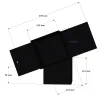 Dimensions du connecteur SUNDIY pente 20° Noir mat RAL 9005 - 120mm à 4 directions - Forme T2