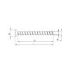 Vis HECO MULTI-MONTI-plus F - tête fraisée - D6 x L140 - Réf. 48507